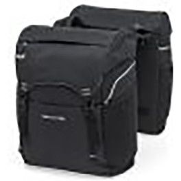 New Looxs Alforjas Sports 32l Impermeable Poliester Negro Con Reflectantes  (39x29x16 Cm)