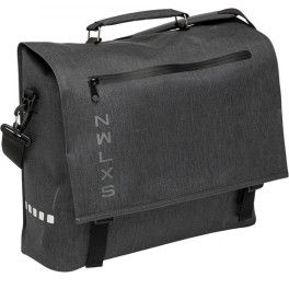 New Looxs Alforjas Varo Messenger 15l Impermeable Poliester 420d Gris Con Reflectantes (39x30x13 Cm)