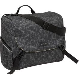 New Looxs Bolsa Mondi Joy 18.5l Impermeable Poliester Negro Con Reflectantes (36x16x32 Cm)