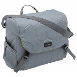 New Looxs Bolsa Mondi Joy Acolchado 18.5l Impermeable Poliester Gris Con Reflectantes (36x16x32 Cm)