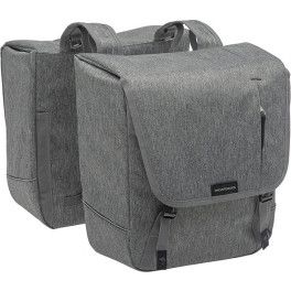 New Looxs Alforjas Nova Extraibles 32l Impermeables Poliester Gris Con Reflectantes (35x35x15 Cm)