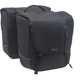 New Looxs Alforjas Nova Racktime 32l Impermeables Poliester Negro Con Reflectantes (35x35x15 Cm)