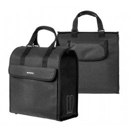 Basil Bolsa Trasera Mira C/reflectante Negro Impermeable C/compartimentos 18l(36x16x37)cierre Solapa