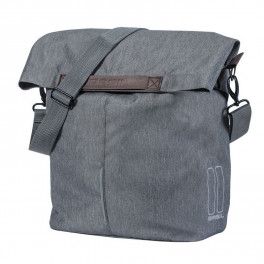 Basil Bolsa Tras.  City Shopper Reflect.gris Impermeable 14-16l(30x18x49)(mano/bandolera)cierre Iman