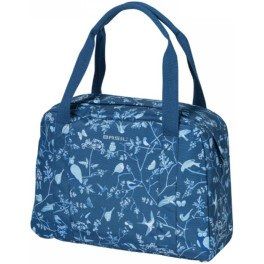 Basil Bolsa Bloom Field Mik/kf 8-11l Impermeable Poliester Azul/flores (29x15x28.5 Cm)