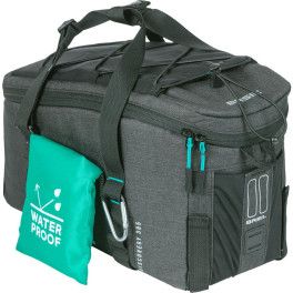 Basil Bolsa Discovery 365d M 9l Impermeable Poliester Negro Con Reflectantes (36x16.5x20 Cm)