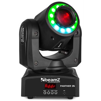 Beamz Panther 35 Disco Laser Projector & Stroboscope Negro - Accesorio De Discoteca (disco Laser Projector & Stroboscope, Negro, Led, 1 Lámpara(s), 35 W, 5300 Lx)