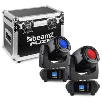 Beamz 150.383 Set 2 Fuze75s Y Maleta Transporte Cabeza Movil Led Precio Características