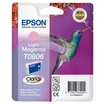 Epson Hummingbird Singlepack Light Magenta T0806 Claria Photographic Ink