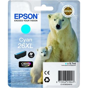 Epson Polar Bear Cartucho 26xl Cian