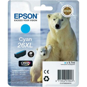 Epson - Cartucho 26xl Cian (etiqueta Rf)