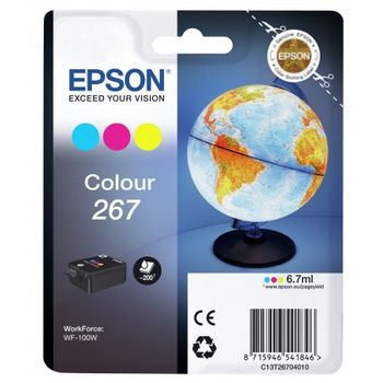 Epson - Globe Singlepack Colour 267 Ink Cartridge - C13t26704020