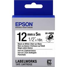 Epson Epson Label Cartridge Iron On Lk-4wbq Black/white 12mm (5m)
