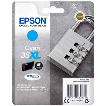 Epson Padlock C13t35924020 Cartuccia D'inchiostro 1 Pz Originale Resa Elevata (xl) Ciano