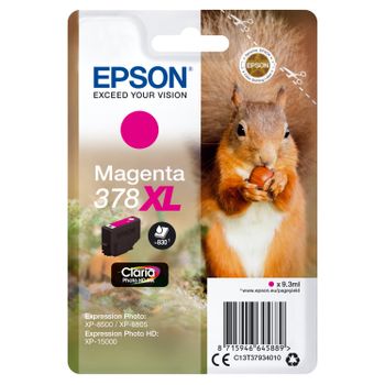 Epson C13t37934020 Squirrel 378xl Cartuccia D'inchiostro 1 Pz Originale Resa Elevata (xl) Magenta