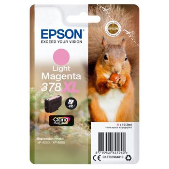 Epson C13t37964020 Squirrel 378xl Cartuccia D'inchiostro 1 Pz Originale Resa Elevata (xl) Magenta Chiaro