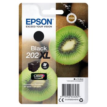 Epson - Kiwi Singlepack Black 202xl Claria Premium Ink - C13t02g14020