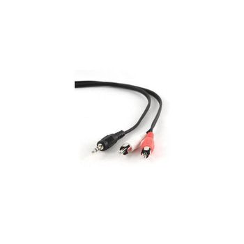 Gembird 1.5m, 3.5mm/2xrca, M/m 1.5m 3.5mm 2 X Rca Negro, Ro