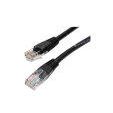 Cable Cat5e Utp Moldeado 0,5m Negro