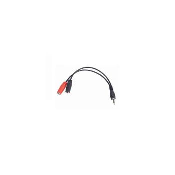 Gembird Cca-417 0.2m 3.5mm 2 X 3.5mm Negro Cable De Audio