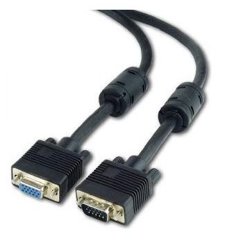 Cable Vga M/h Multicoaxial 10mts Negro