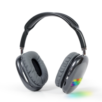 Auriculares Gembird Estero Bluetooth Con Efecto De Luz Led Negro