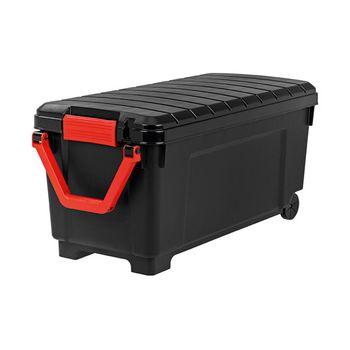 Caja Explorer Box Con Asa Y Ruedas Negro Marca Terry