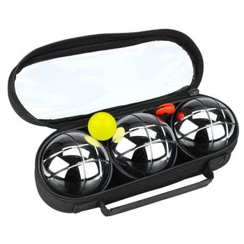 Jogo de petanca 4 bolas de aço cromado 6 cm – Distria.com