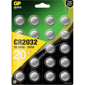 GP CR2430 3V - Pack de 10 Pilas CR 2430 de Litio botón Litio Puro