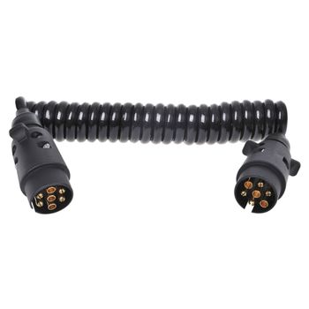 Cable Espiral De 3 M Con Enchufe De 2x7 Clavijas Proplus