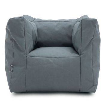 Puff Sillón Con Relleno - Gris con Ofertas en Carrefour