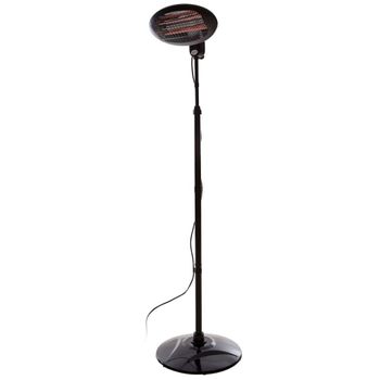 Calefactor De Pie Electra 2000 W Cuarzo Negro Smq2000a Sunred