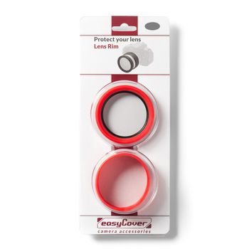 Aros Protectores Para Su Objetivo Con Diámetro 52mm  Rojo