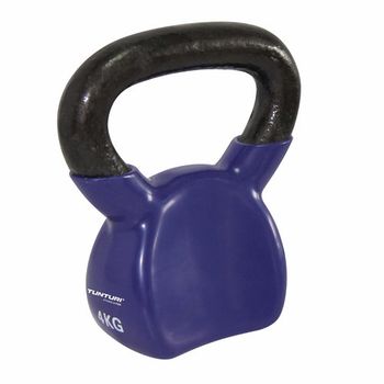 Tunturi Vinyl Kettle Bell 4kg Purple - Pesa Rusa 4kg Morada