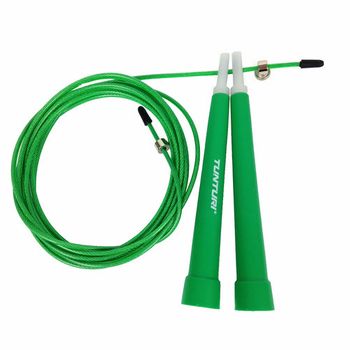 Tunturi Adjustable Jump Rope Green- Comba Deportiva Verde