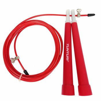 Tunturi Adjustable Jump Rope Red- Comba Deportiva Roja