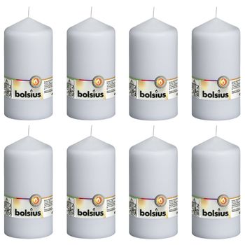 Kit 8 Piezas De Velas Blancas Pequeñas Sin Fragancia Ni Malos Olores