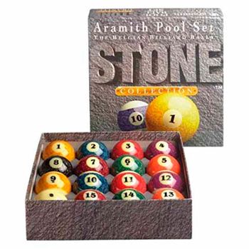 Juego Bolas Aramith Stone Collection 57.2mm 2557.020