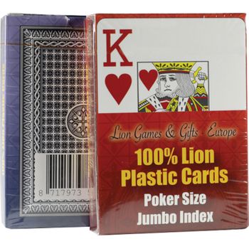Naipes Lion 100% Plástico, Póker
