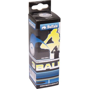 Pelotas De Tenis De Mesa Buffalo Competition 3* 3pcs.