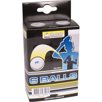 Pelotas De Tenis De Mesa Buffalo 3* Competición 6pcs.