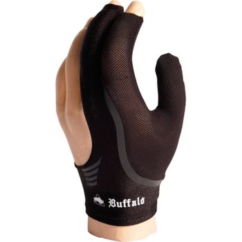 Guante De Billar Buffalo Reversible Negro/negro M