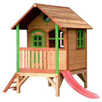 Casa De Juegos Para Niños De Madera Tom Axi