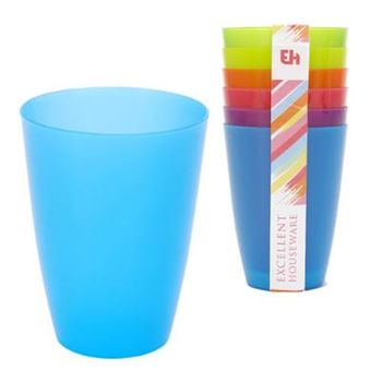 Vasos Plastico Altos Colores Corbata-6