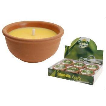 Vela Tarro Terracota Citronela 13cm 420000050