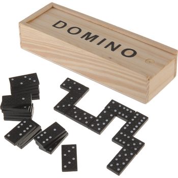 Juego Domino Negro 28 Piezas Importacion - Neoferr
