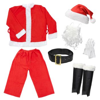 Disfraz De Papá Noel 9 Piezas Rojo/blanco Talla Única Poliéster