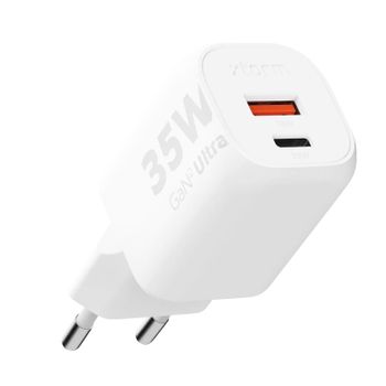 Cargador Sectorial Gan² 35w 2 Usb C + Usb Formato Compacto