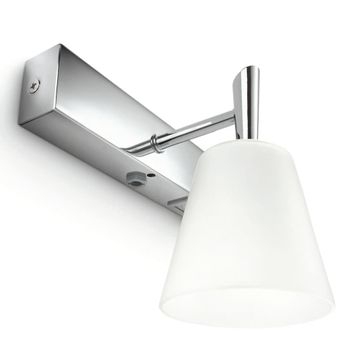 Mybathroom Lámpara De Pared Hydrate Cromo Y Blanca 340811116 Philips