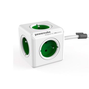 Regleta Powercube Allocacoc Extended Verde